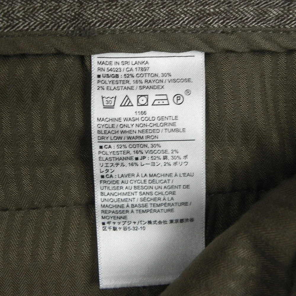 Banana Republic Pants Mens 34x29‎ Slim-Tapered Fit Dress Suit Flat Front Brown